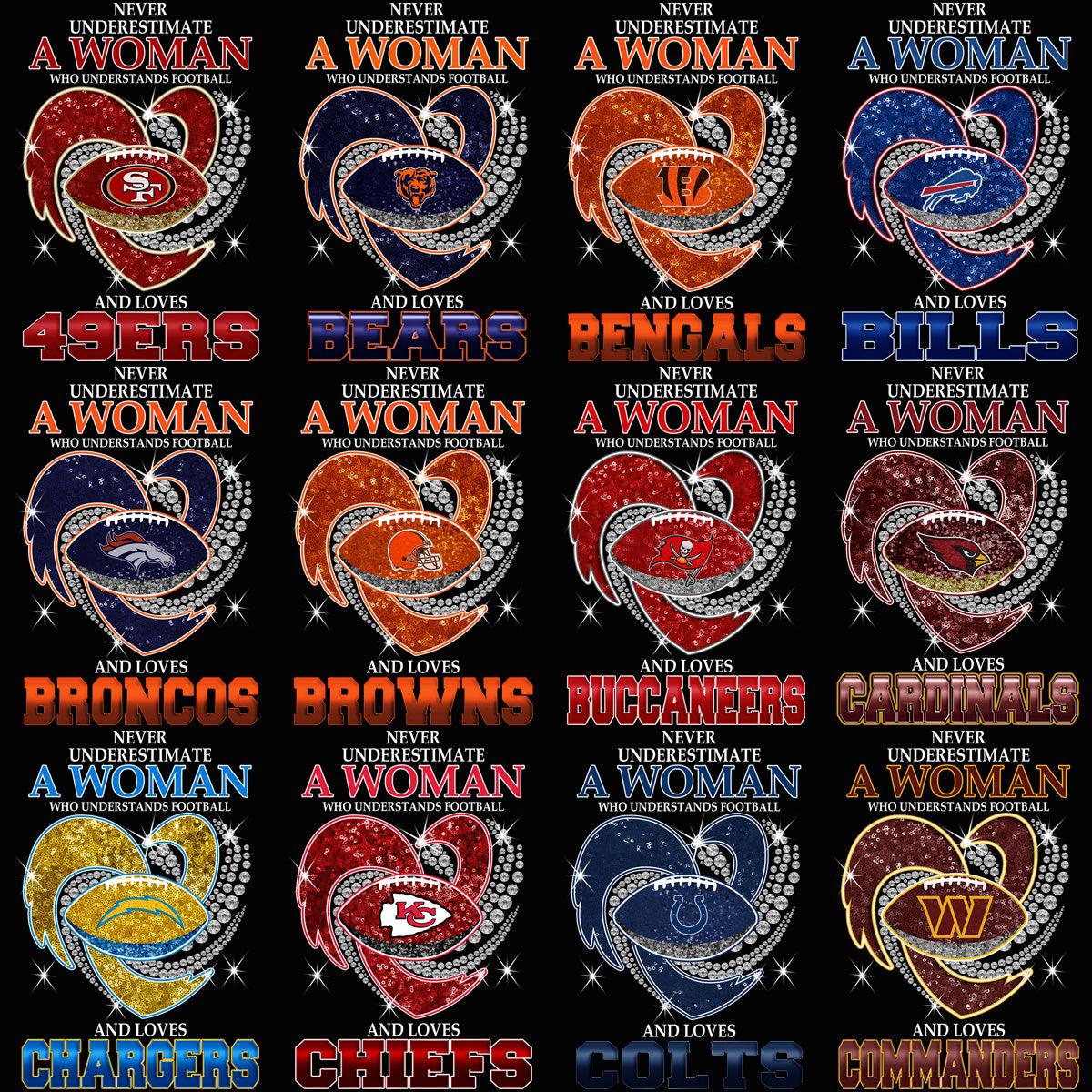 32 Women's Football Team Logo PNG Bundle: Designs for Fans & Creators