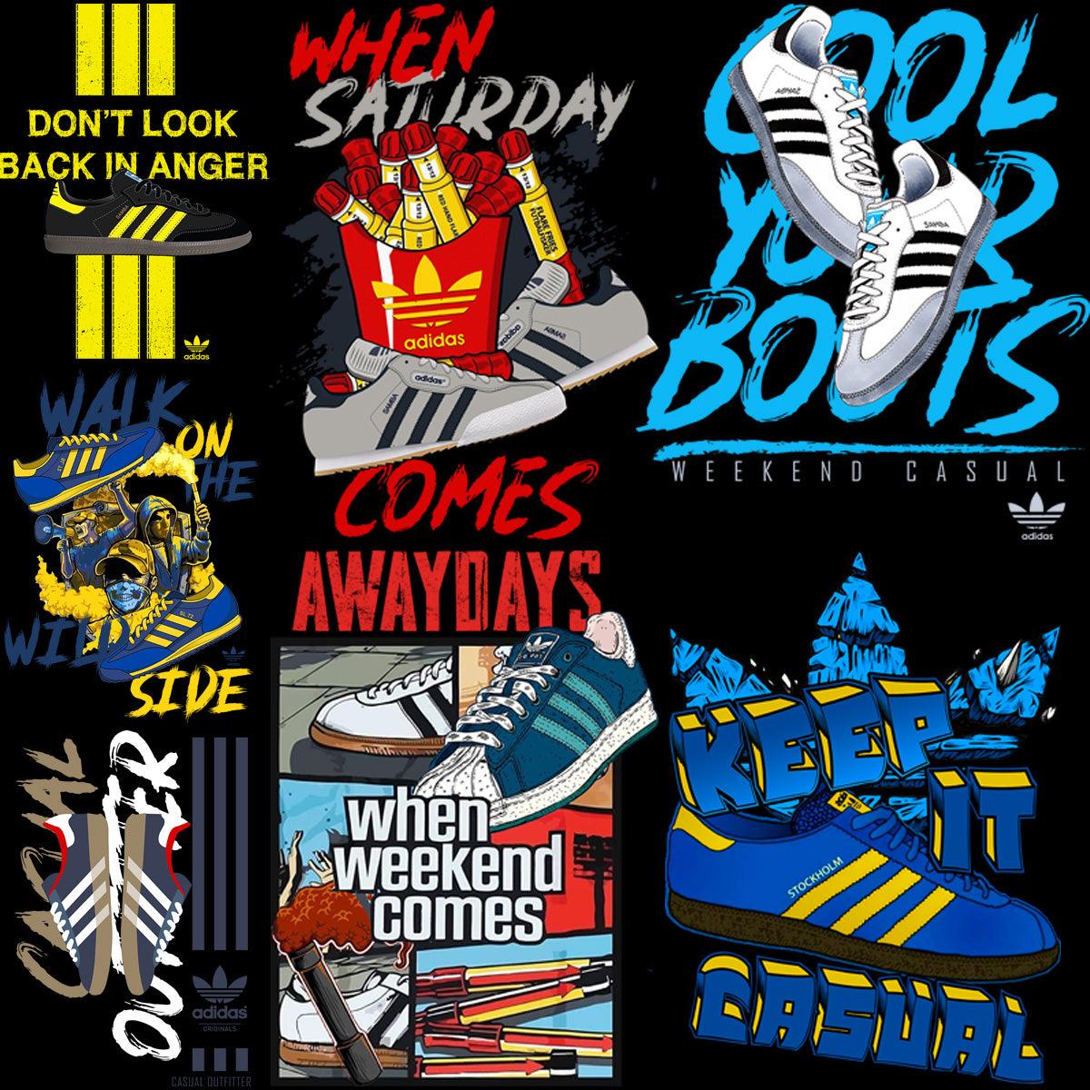 Streetwear Shoes Design Bundle: 7 Brands, PNG & PSD Files