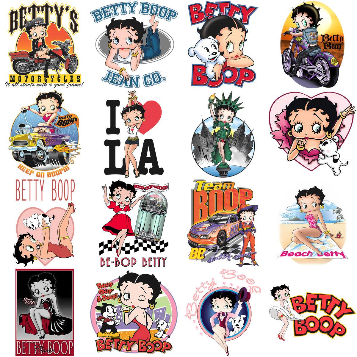 20 Cute Betty Boop PNG Cartoon Designs Bundle for Commercial Use
