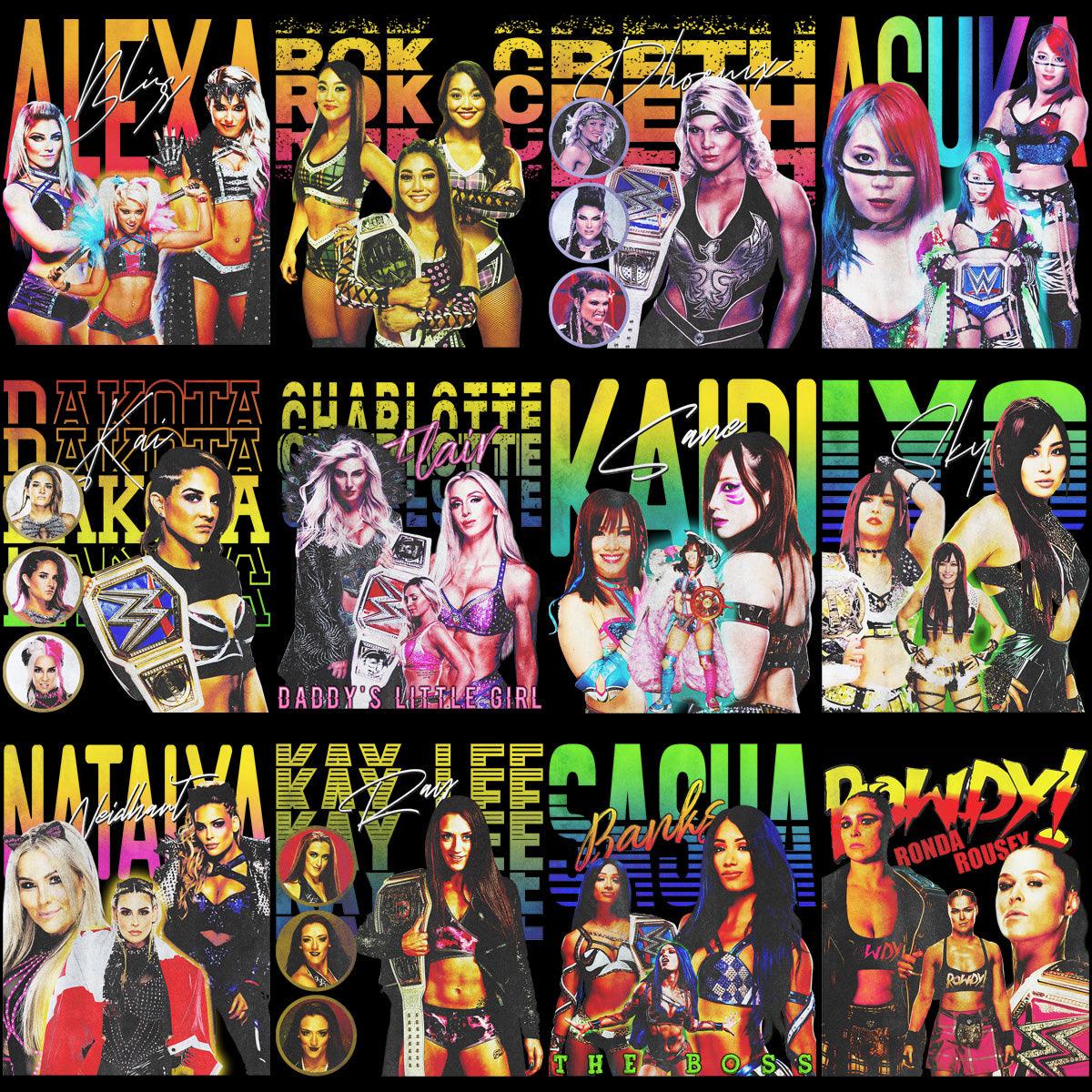 Wrestling Diva PNG Pack: 30+ Star Designs Bundle