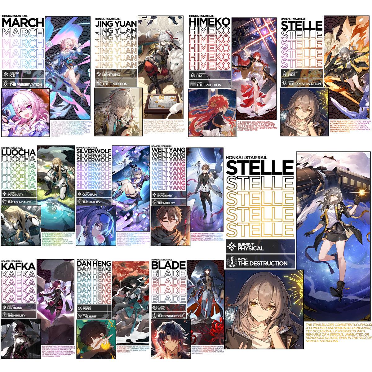 Honkai: Star Rail Streetwear Designs PNG Bundle - 11 Exclusive Styles