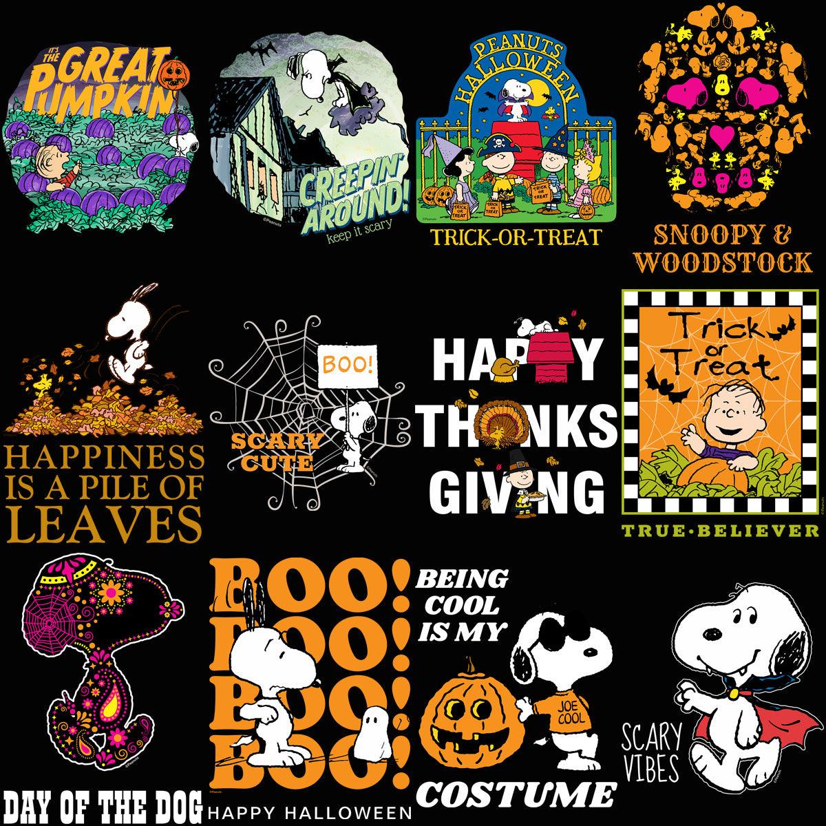 70+ Cartoon Dog Halloween & Thanksgiving PNG Designs Bundle