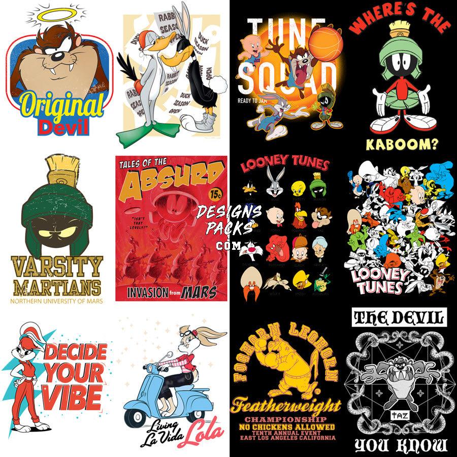 48 Cartoon Loony PNG Designs: Fun Character Bundle for Your Projects