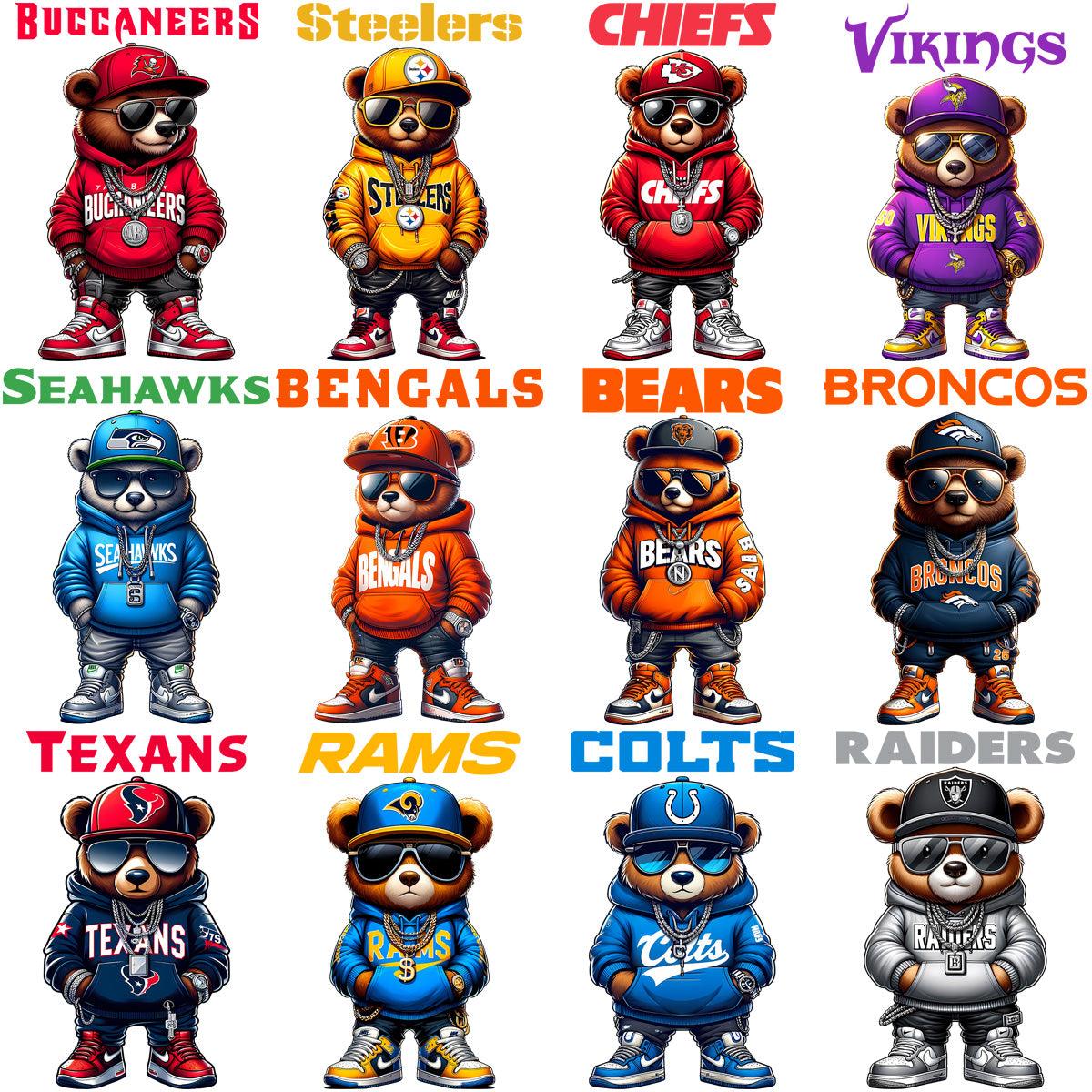 32 Adorable Teddy Bear Football PNG Designs: Perfect for Swag & More!