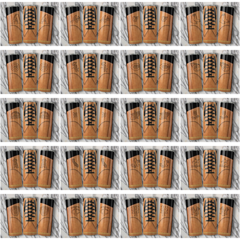 30 MLB Team Baseball Tumbler Wraps JPG Bundle - Instant Download
