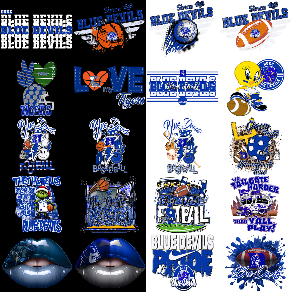 45 Duke Blue Devils PNG Designs: Logos, Graphics & More