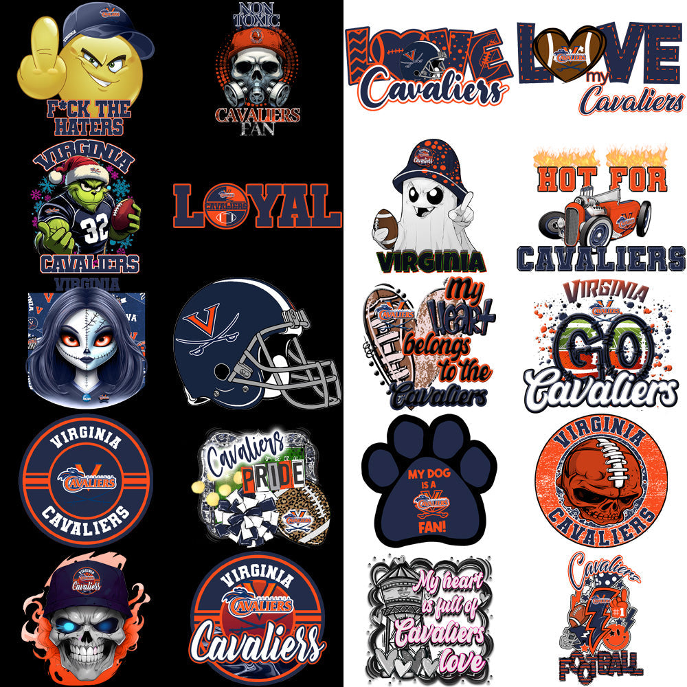 Virginia Cavaliers PNG Bundle: 37 High-Quality Designs