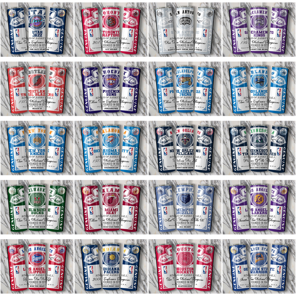 30 NBA Basketball Team Budweiser Tumbler Wraps JPG Bundle - Instant Download
