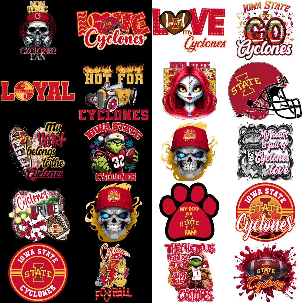Iowa State Cyclones PNG Designs Bundle: 31 High-Quality Graphics