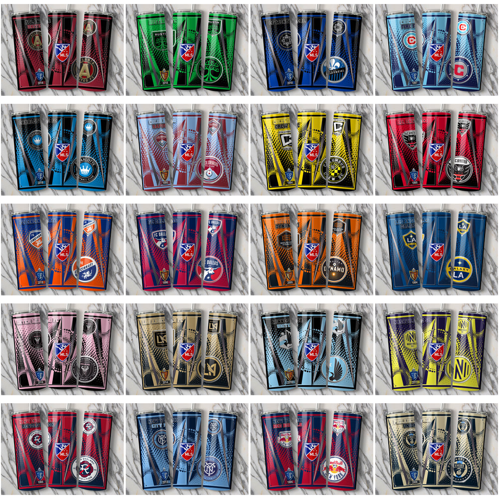 30 USA Soccer Team Logo Tumbler Wraps JPG Bundle - Instant Download
