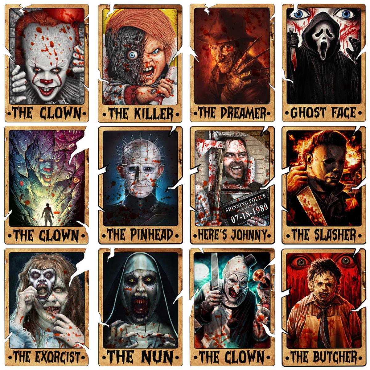 90 Horror Movie Halloween PNG Cards: Spooky Bundle for Digital Designs