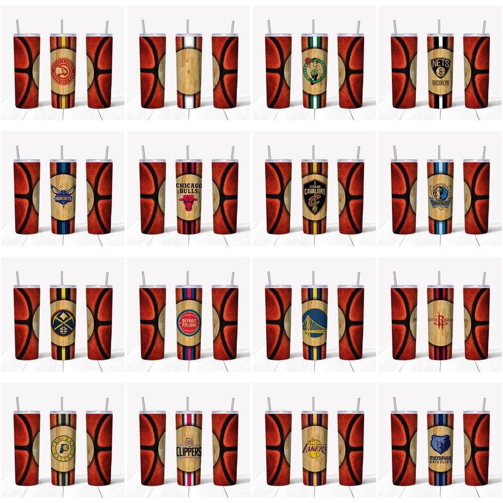 31 Basketball Team Tumbler Wraps: SVG & JPG Designs Bundle
