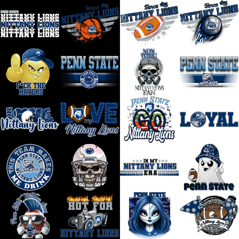 Penn State Nittany Lions PNG Designs Bundle: 86 High-Quality Images