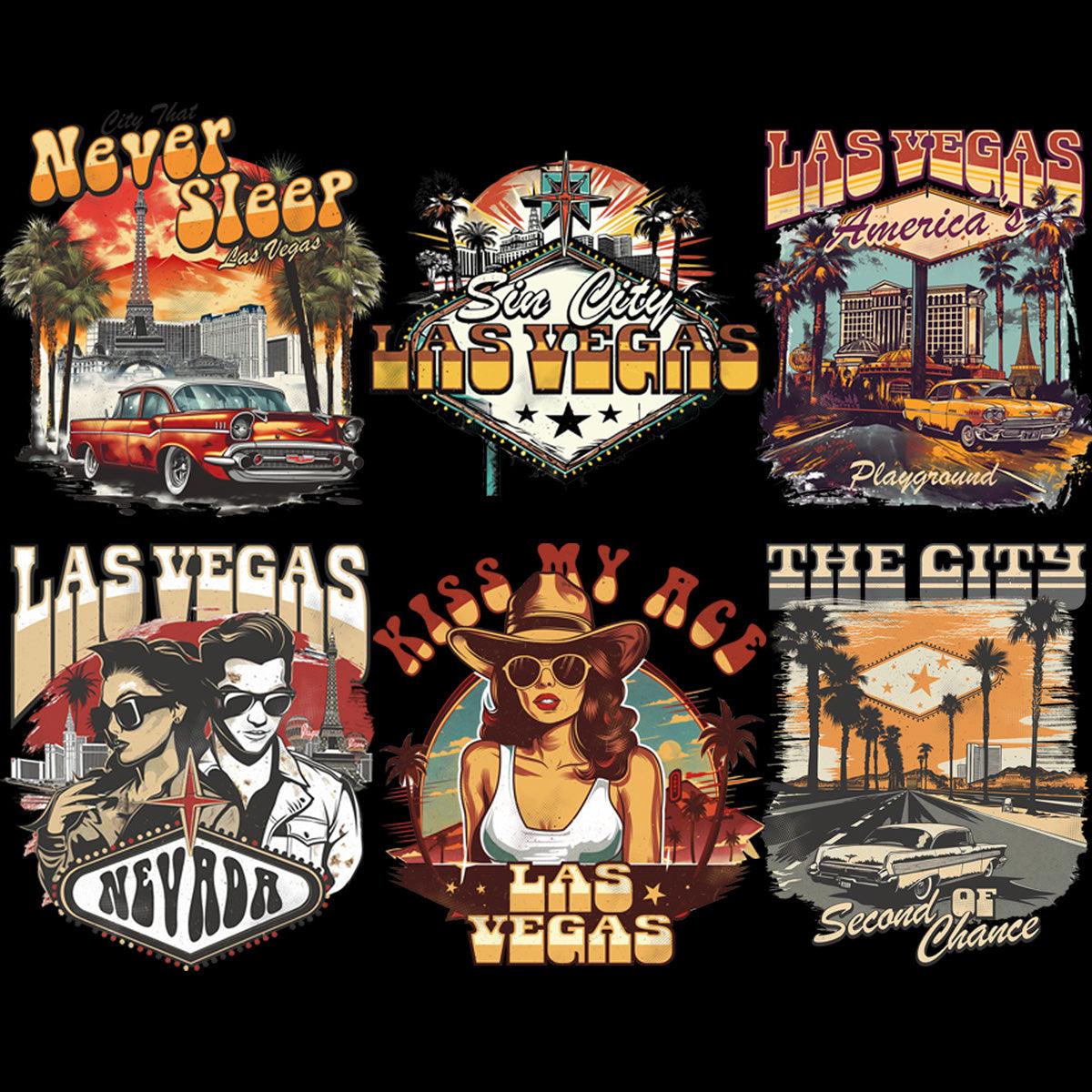 Las Vegas Sunset PNG Bundle: 5 Vibrant Designs for Your Projects