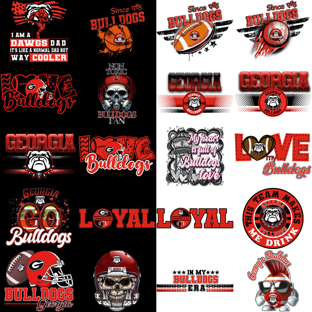 100+ Georgia Bulldogs PNG Designs: Mascot, Logos & Graphics Bundle