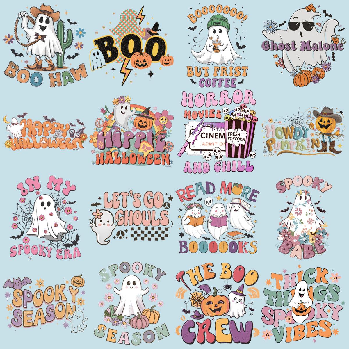Groovy Halloween PNG Bundle: 19 Spooky Designs for Your Projects