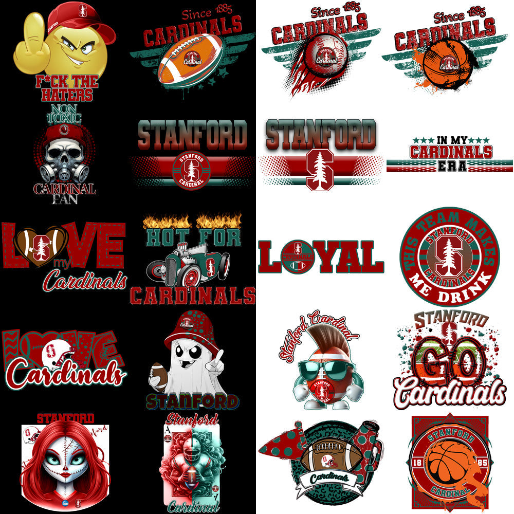 Stanford Cardinal PNG Bundle: 79 High-Quality Designs