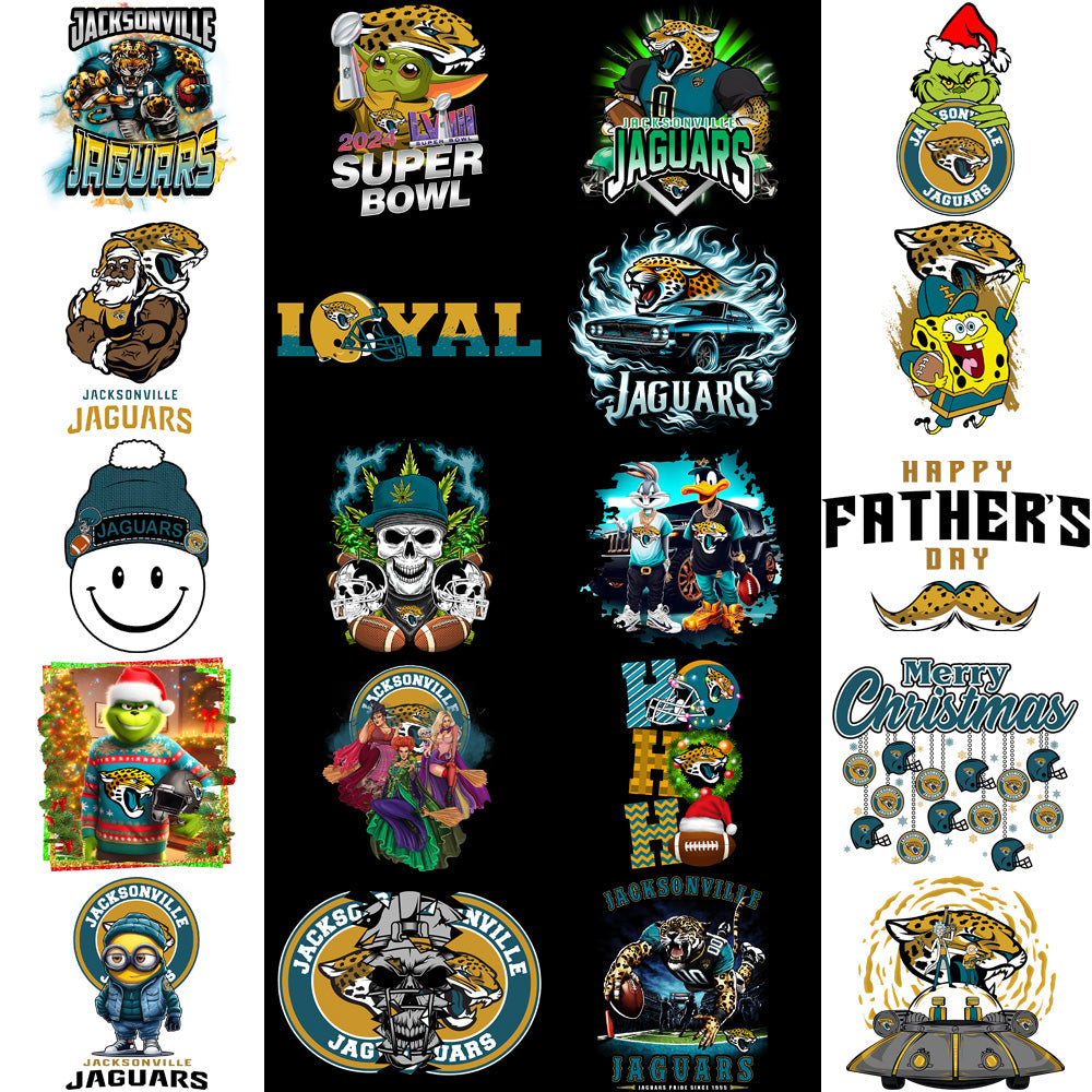 Jacksonville Jaguars Football Designs Bundle: 49 PNGs for V4