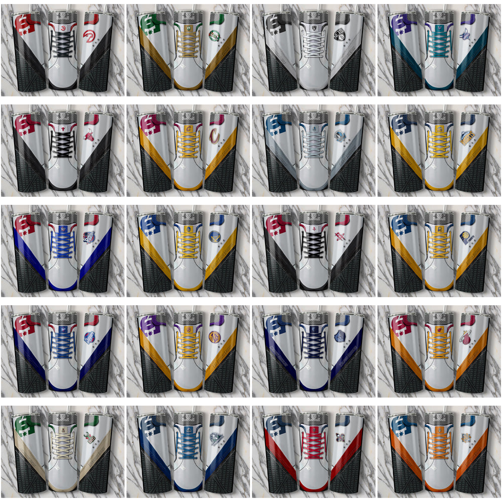 30 NBA Team Sneaker Tumbler Wraps JPG Bundle - Download Now!

