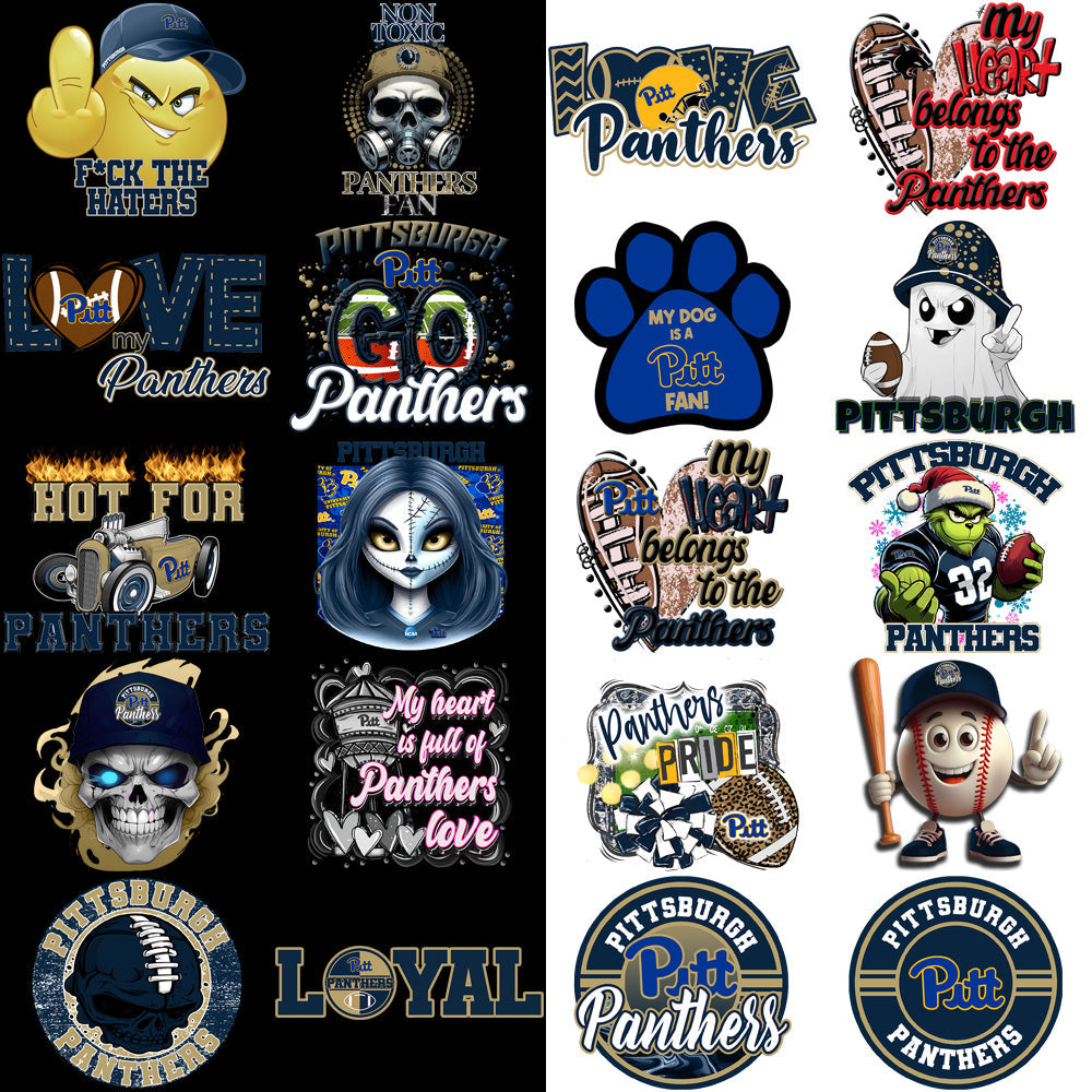 Pittsburgh Panthers PNG Bundle: 32 Designs for Your Projects
