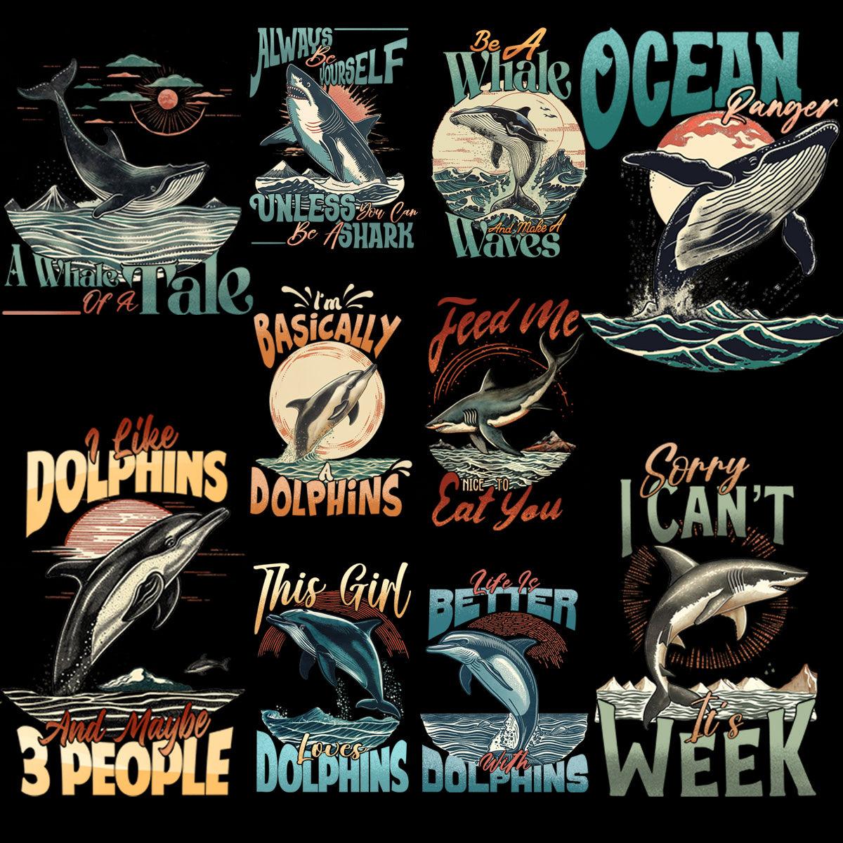 9 Stunning Ocean Animal PNG Designs: Fish, Sea Creatures & More