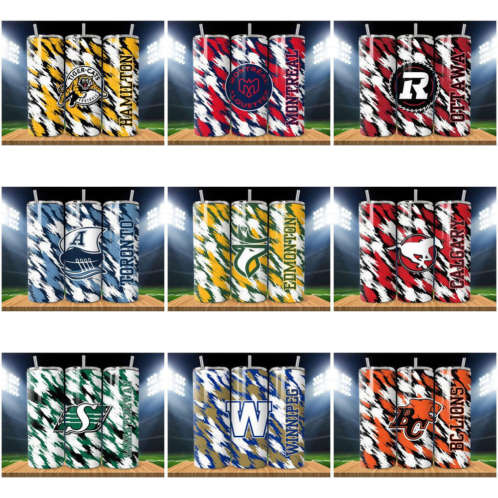 9 Premium CFL Tumbler Wrap Designs: JPG Bundle for Instant Download

