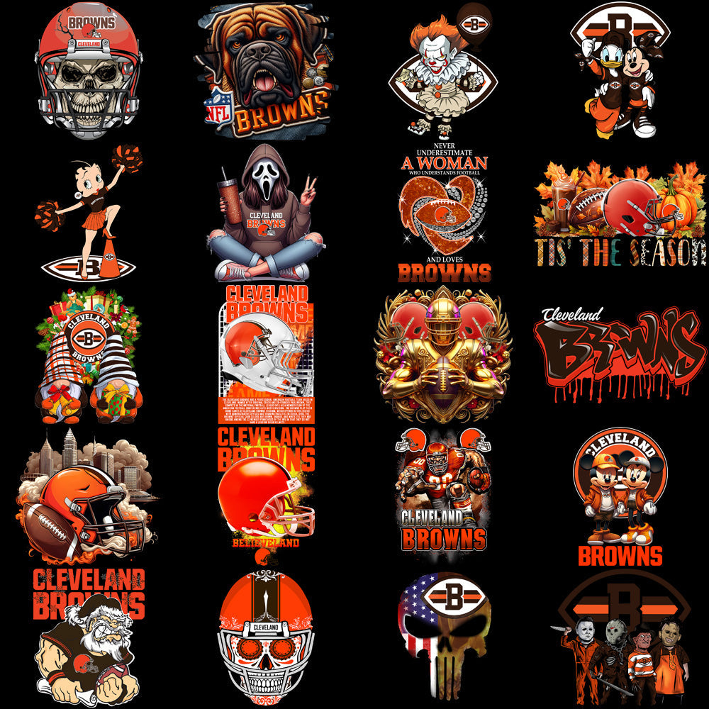 Cleveland Browns Football Designs Bundle: 49 PNG V1