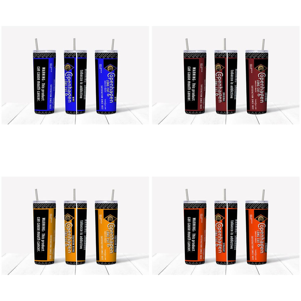 Copenhagen Tumbler Wrap Designs: 5 JPGs for Instant Download
