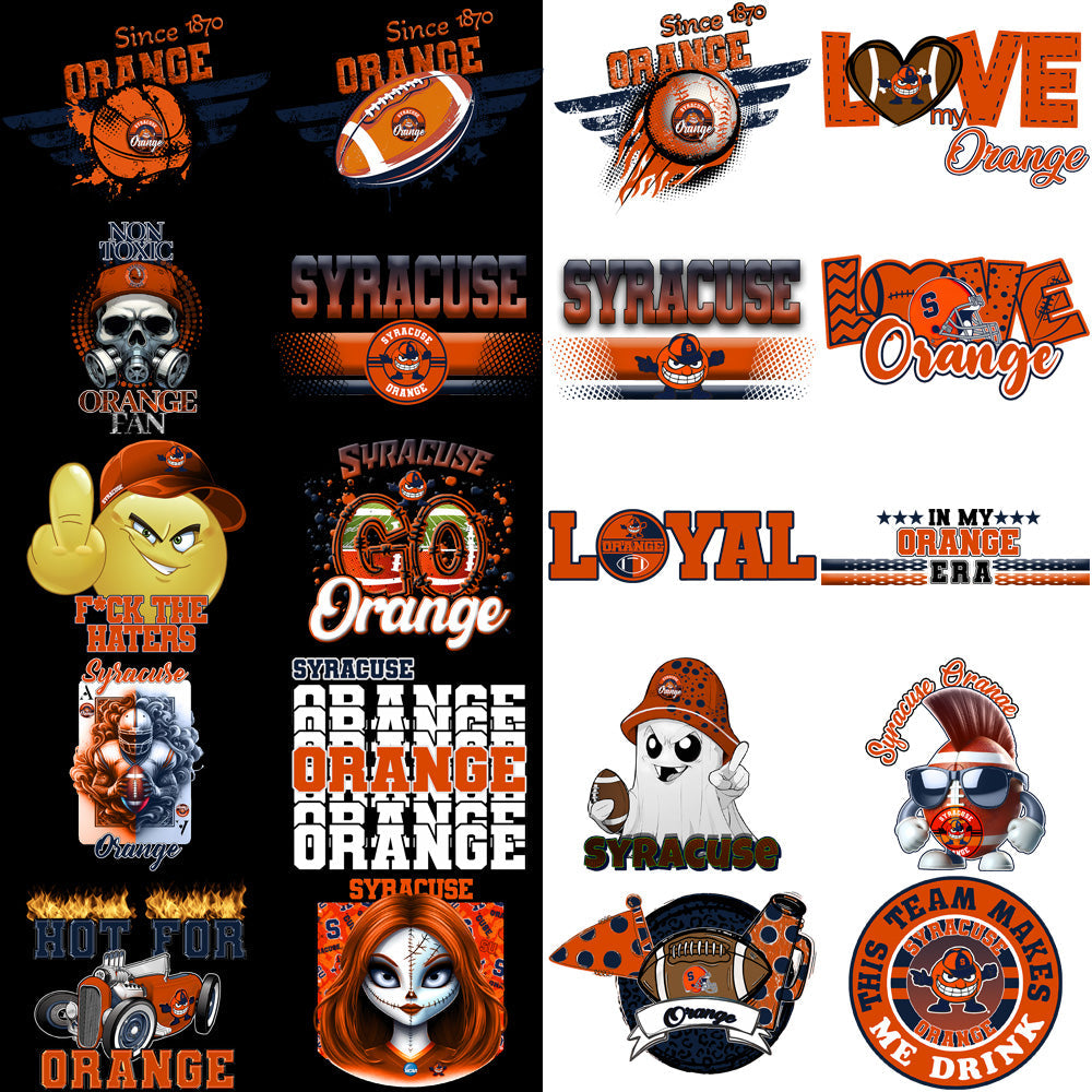 77 Syracuse Orange PNG Designs: High-Quality Bundle for Your Projects