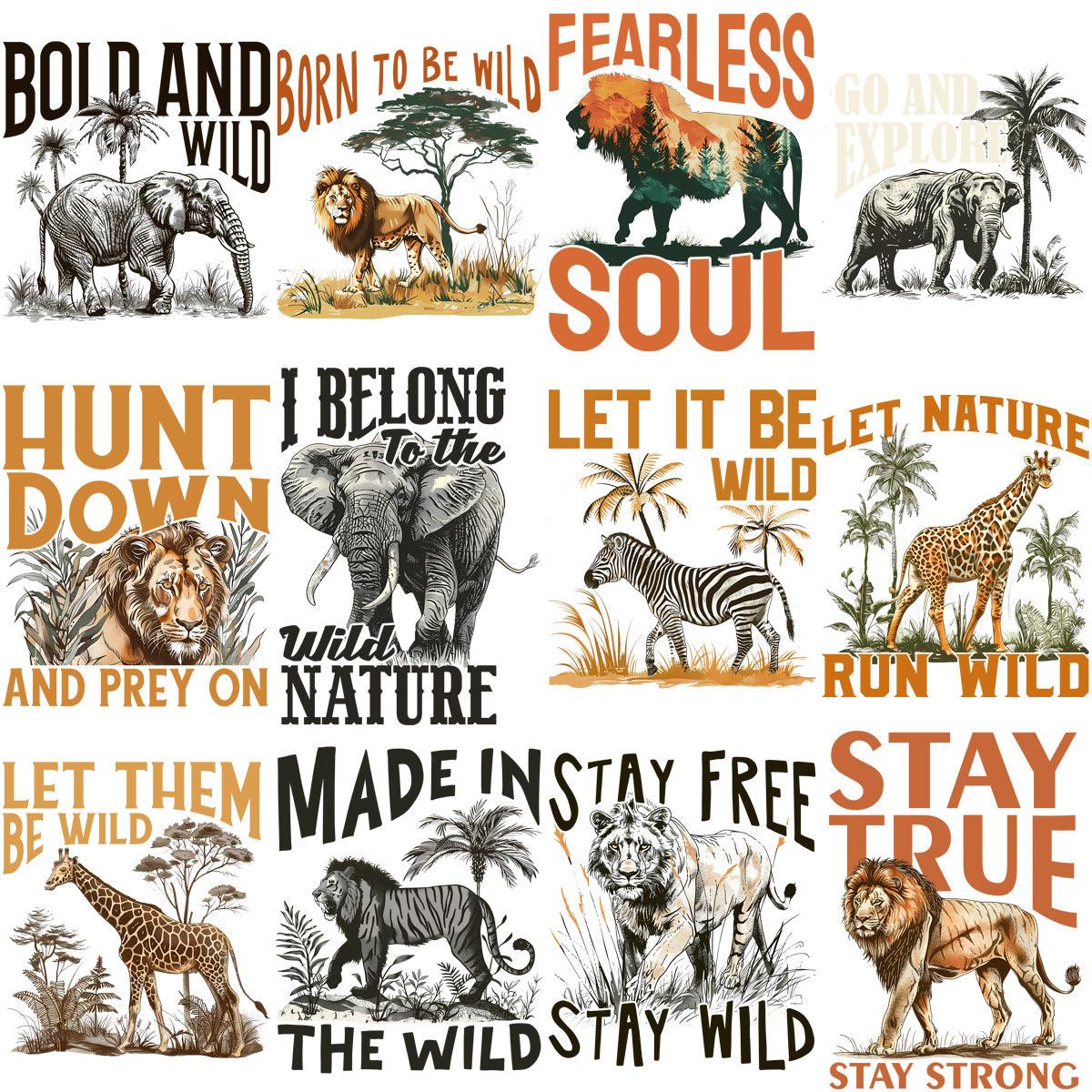 15 Wild Animal PNG Designs: Nature Bundle for Creative Projects