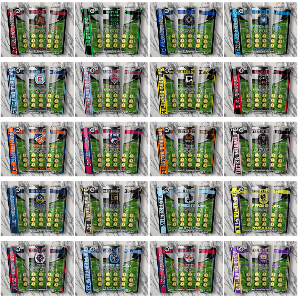 USA Soccer Lottery Ticket Tumbler Wraps: 30 Team Bundle (JPG)
