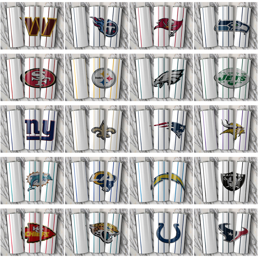 33 Football Team Honeycomb Logo Tumbler Wraps JPG Bundle - Instant Download
