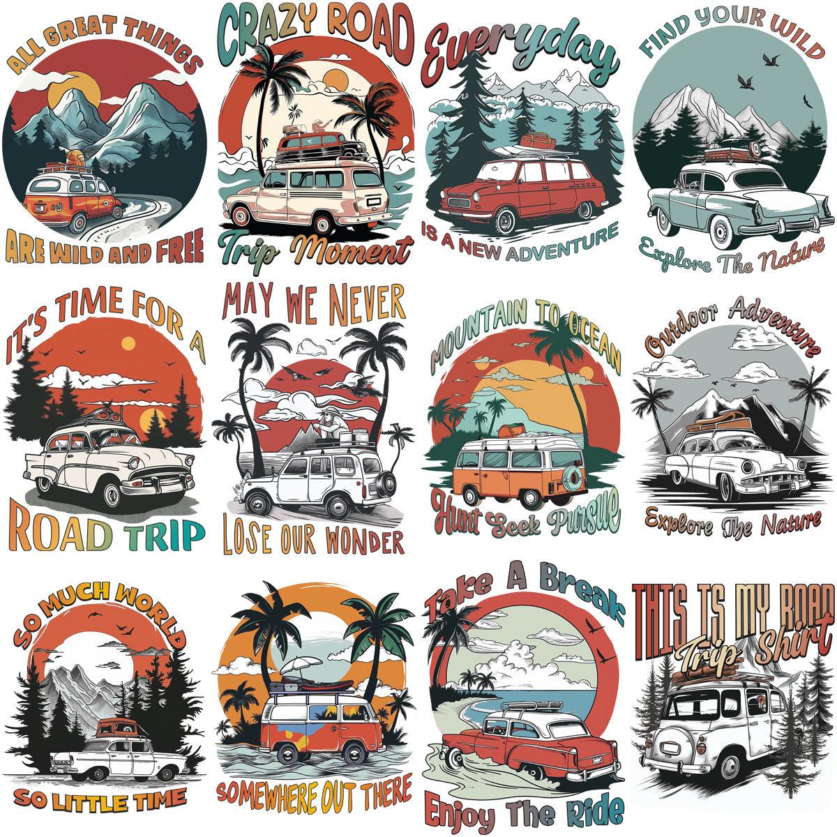 15 Stunning Road Trip Adventure PNG Designs for Your Next Journey