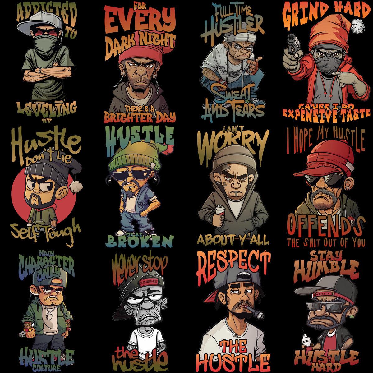 Tough Guys Club: 15 Premium PNG Designs Bundle