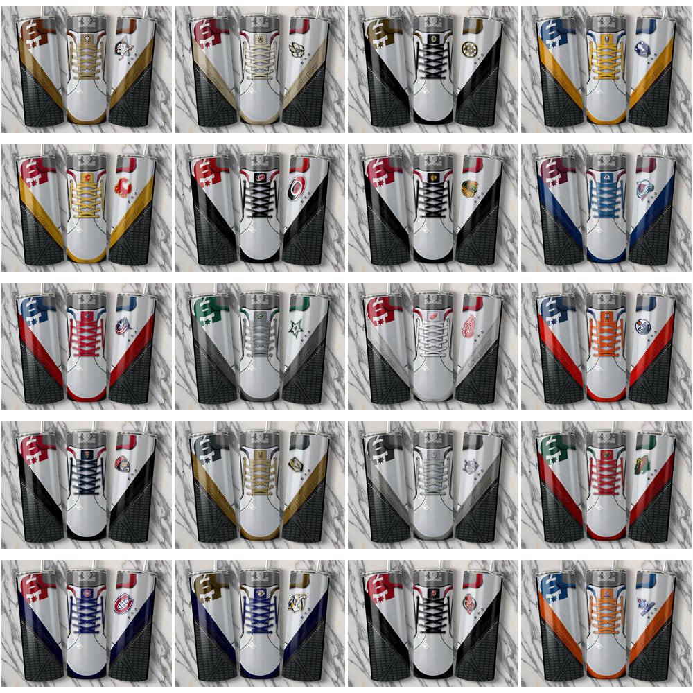32 NHL Team DC Sneaker Tumbler Wraps Bundle - JPG Download
