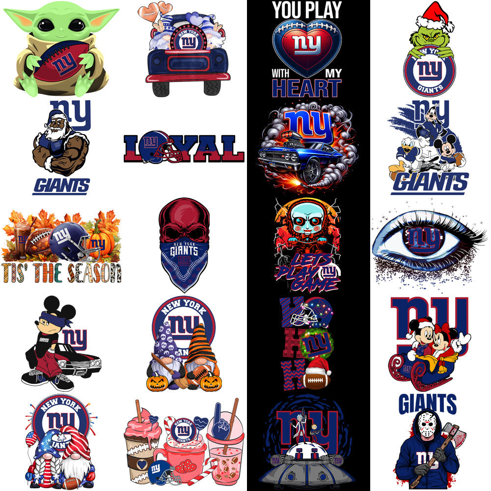 49 NY Giants PNG Football Designs Bundle: V3