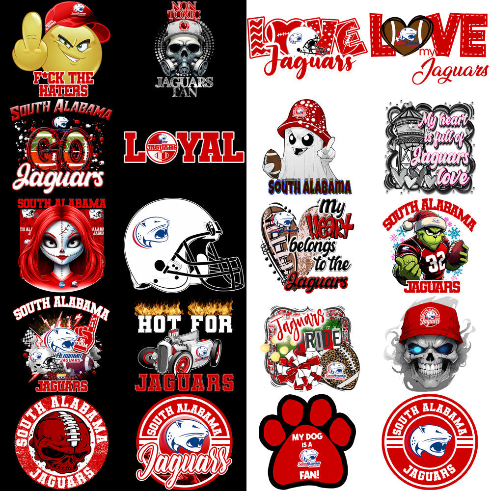 Alabama Jaguars PNG Designs Bundle: 36 High-Quality Graphics