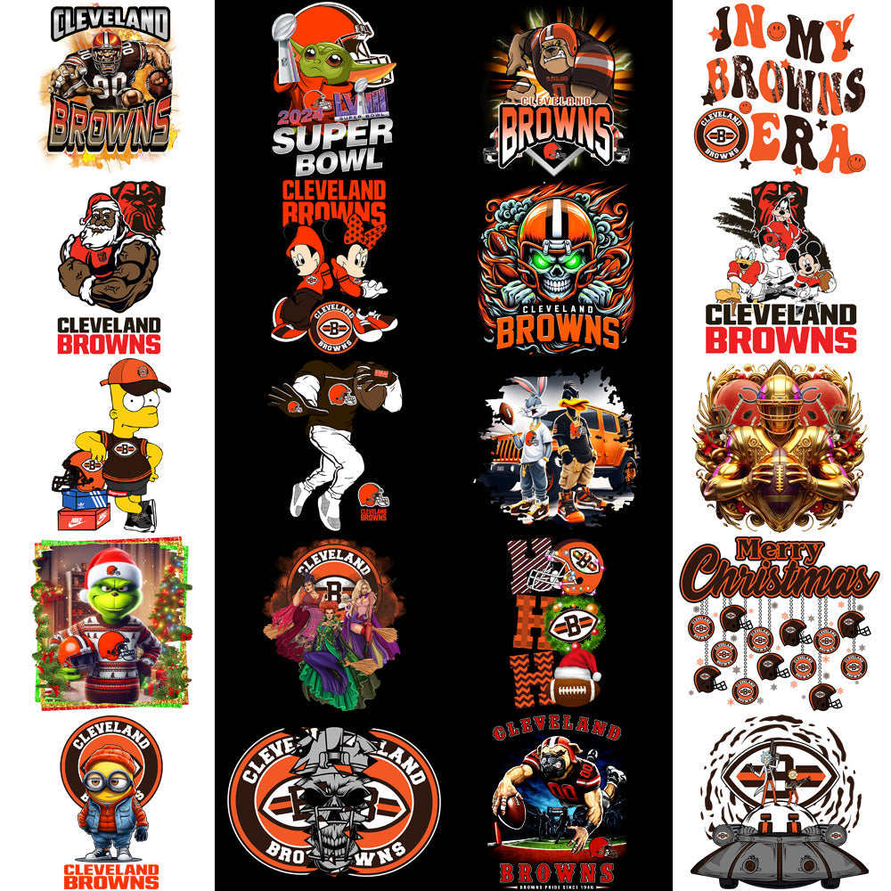 Cleveland Browns Football Designs Bundle: 49 PNGs for V4