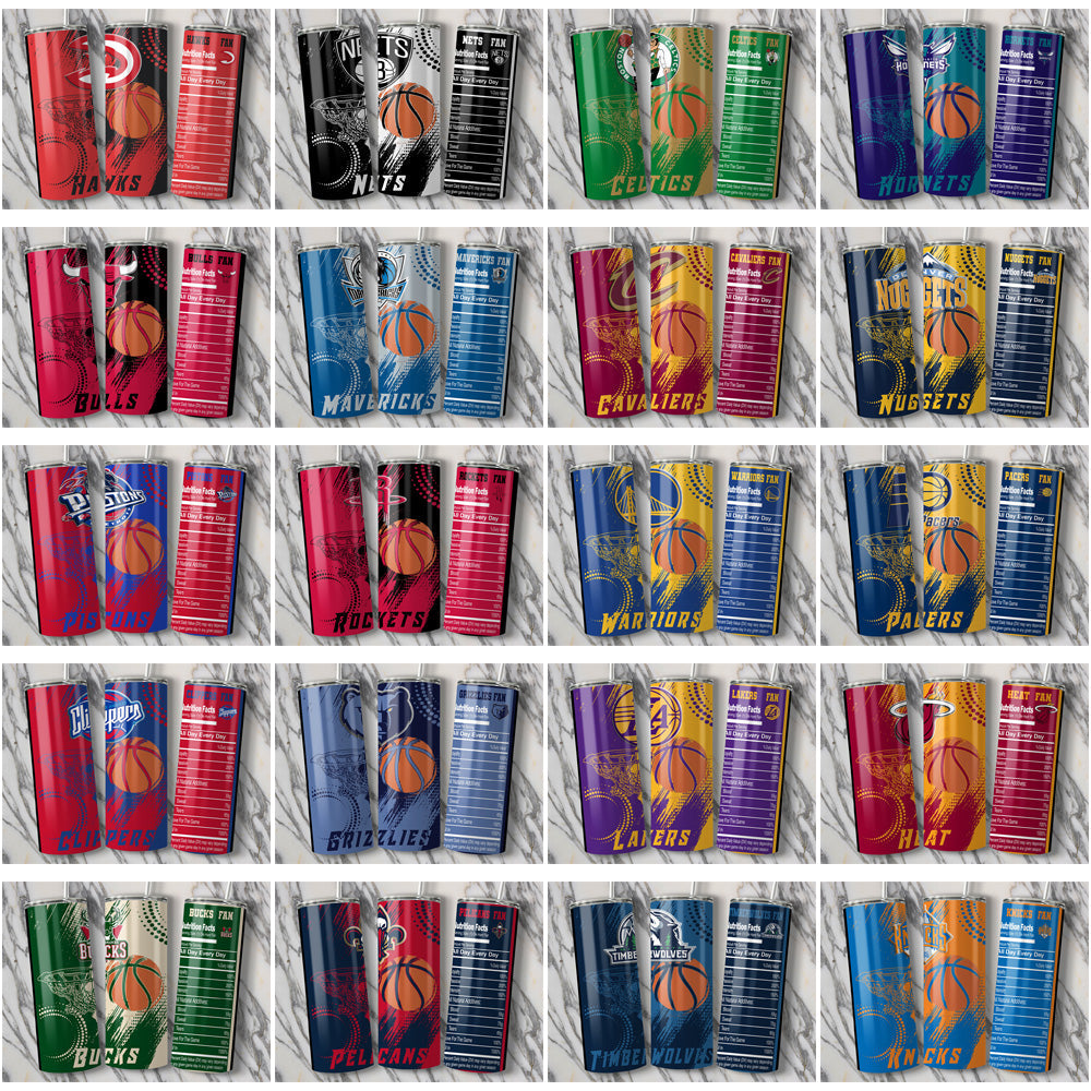30 Basketball Team Tumbler Wraps JPG Bundle - Instant Download
