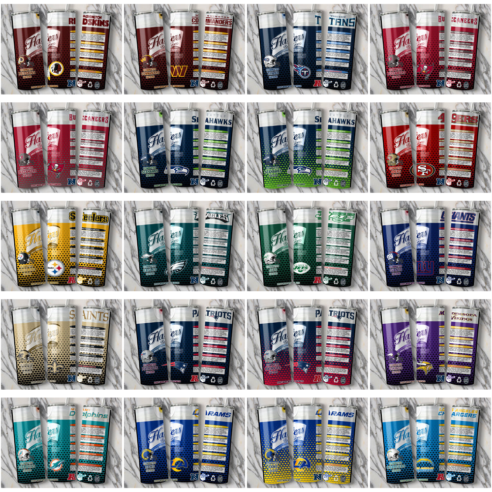 44 NFL Team Tumbler Wraps: Haters Gonna Hate (JPG Bundle)
