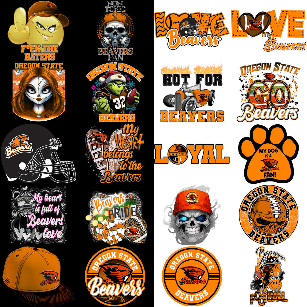 Oregon State Beavers PNG Bundle: 39 High-Quality Designs