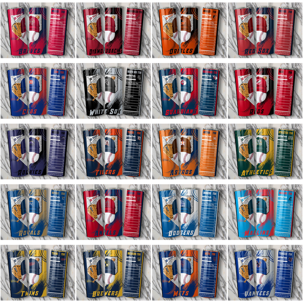 30 MLB Team Tumbler Wraps: JPG Bundle for Baseball Fans
