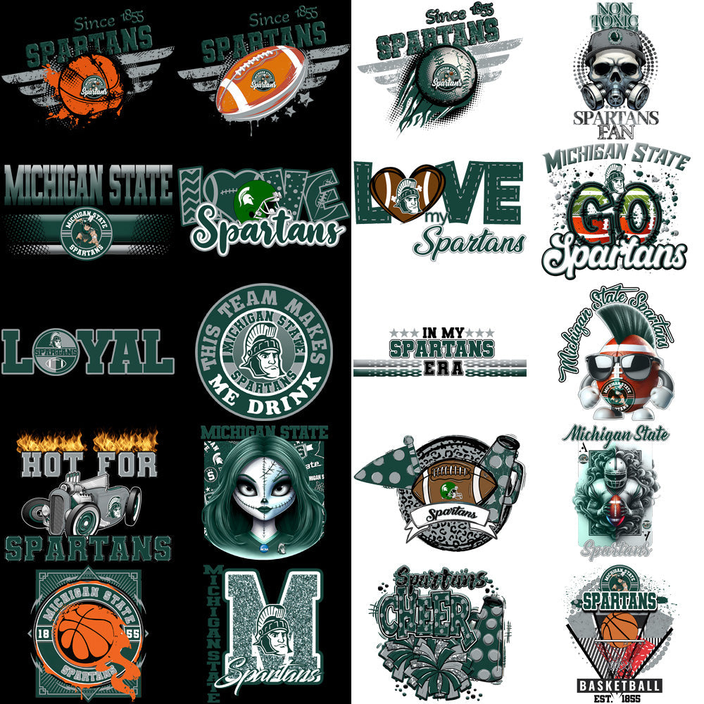80 High-Quality Michigan State Spartans PNG Designs: Ultimate Bundle