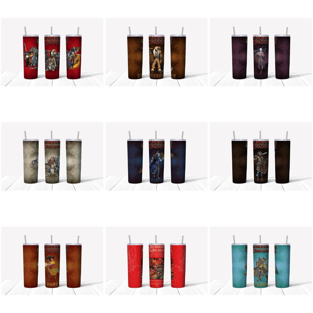 D&D Tumbler Wraps: 14 Fantasy Designs JPG Bundle
