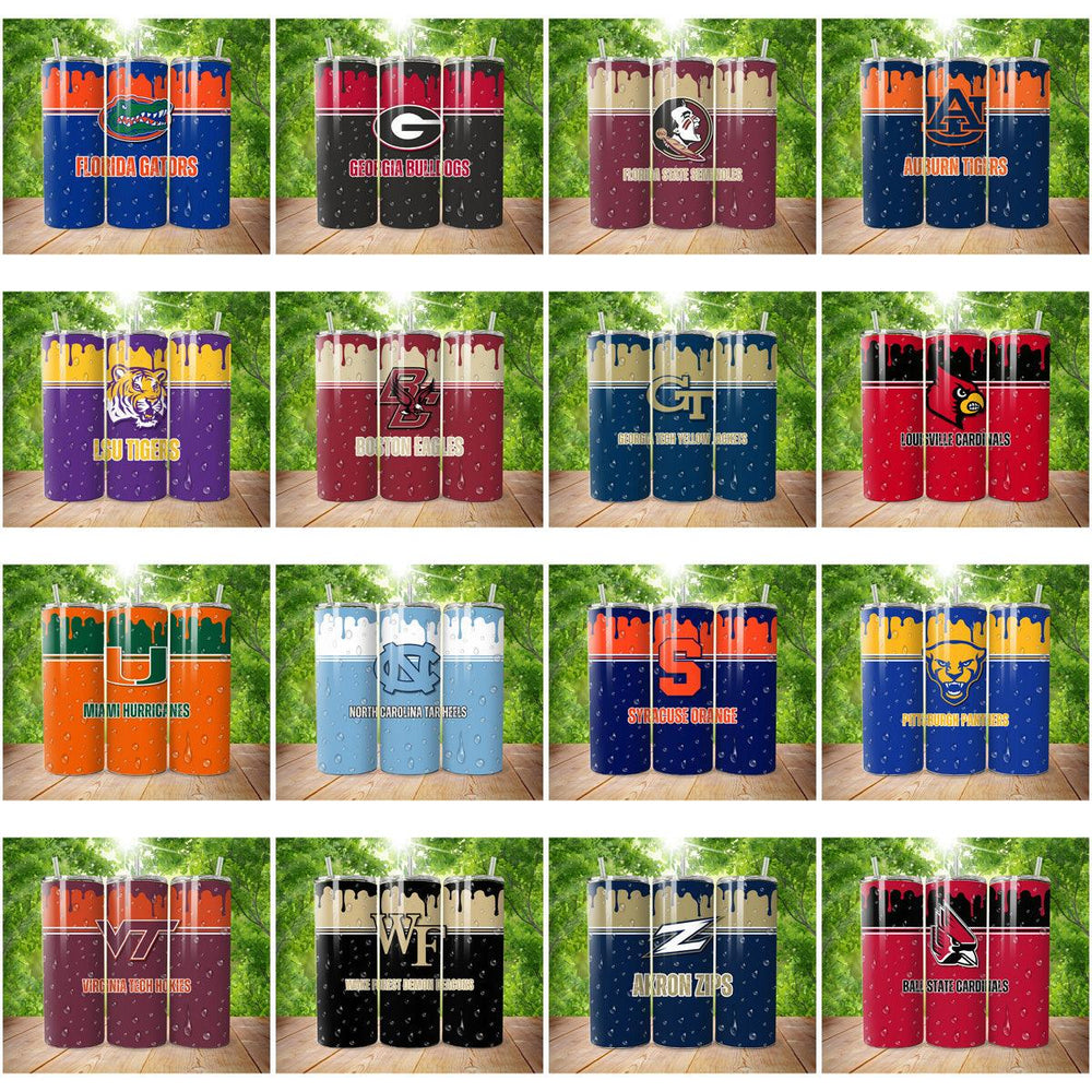 23 College-Themed Tumbler Wraps: JPG Bundle for Sublimation
