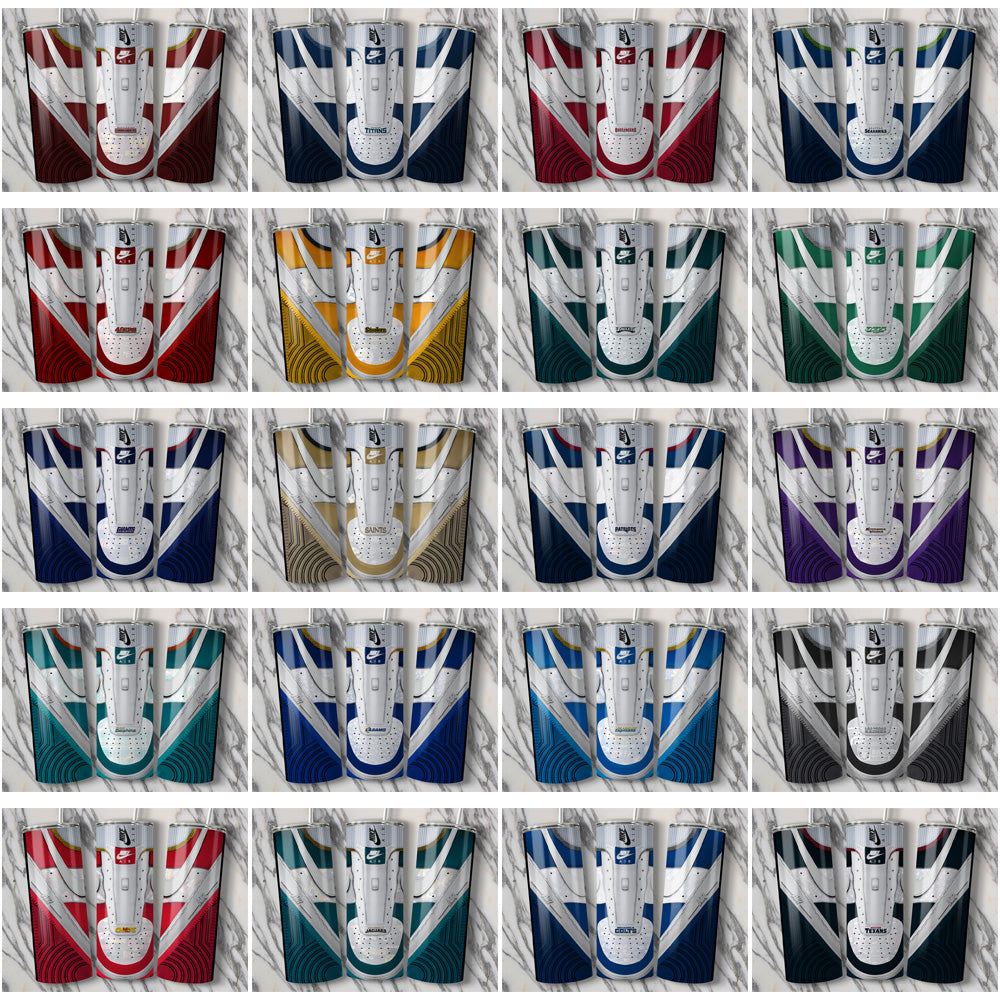 Nike AF1 No-Lace Tumbler Wraps: 32 NFL Team Bundle
