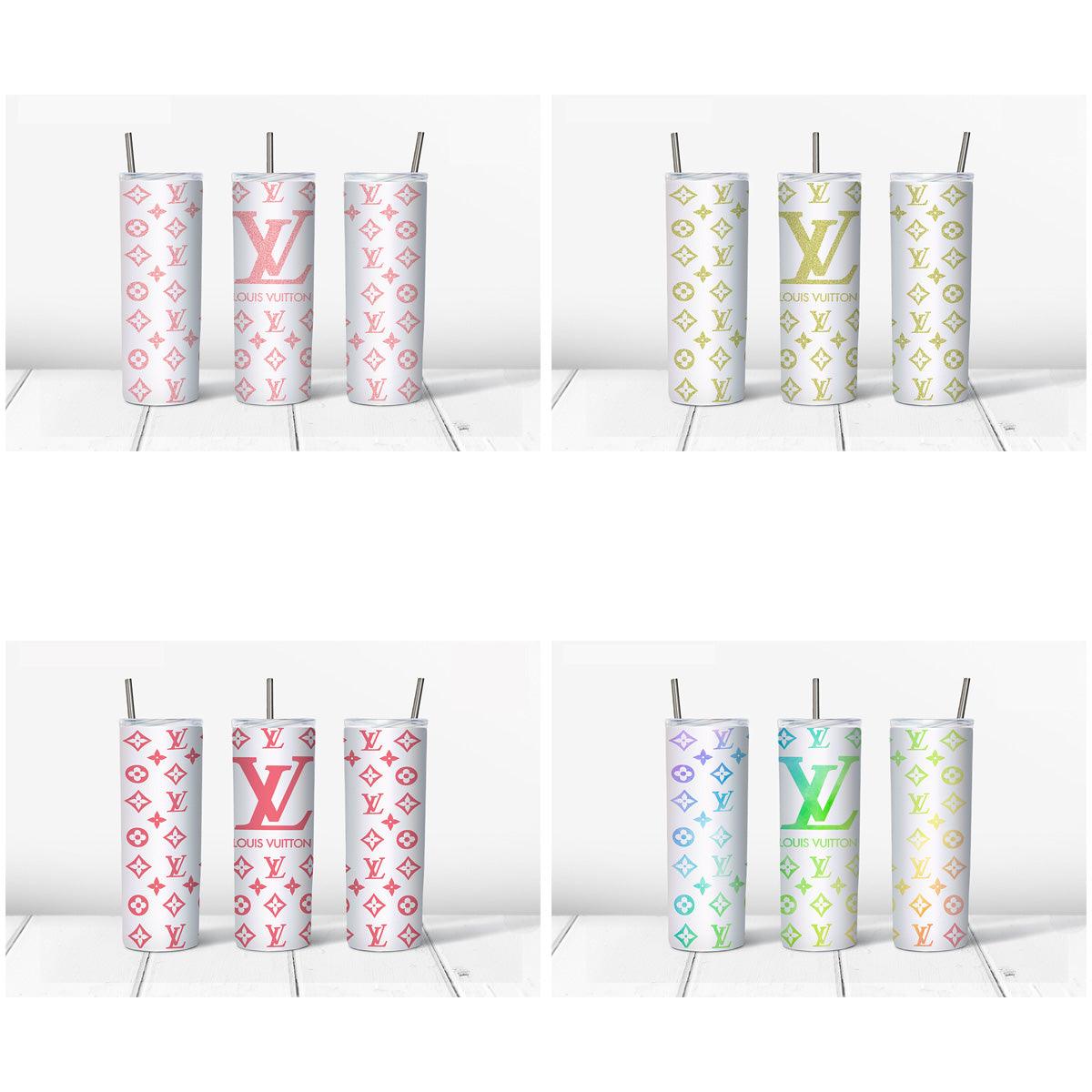 Luxury Tumbler Wraps: 4 Colorful Designs JPG Bundle
