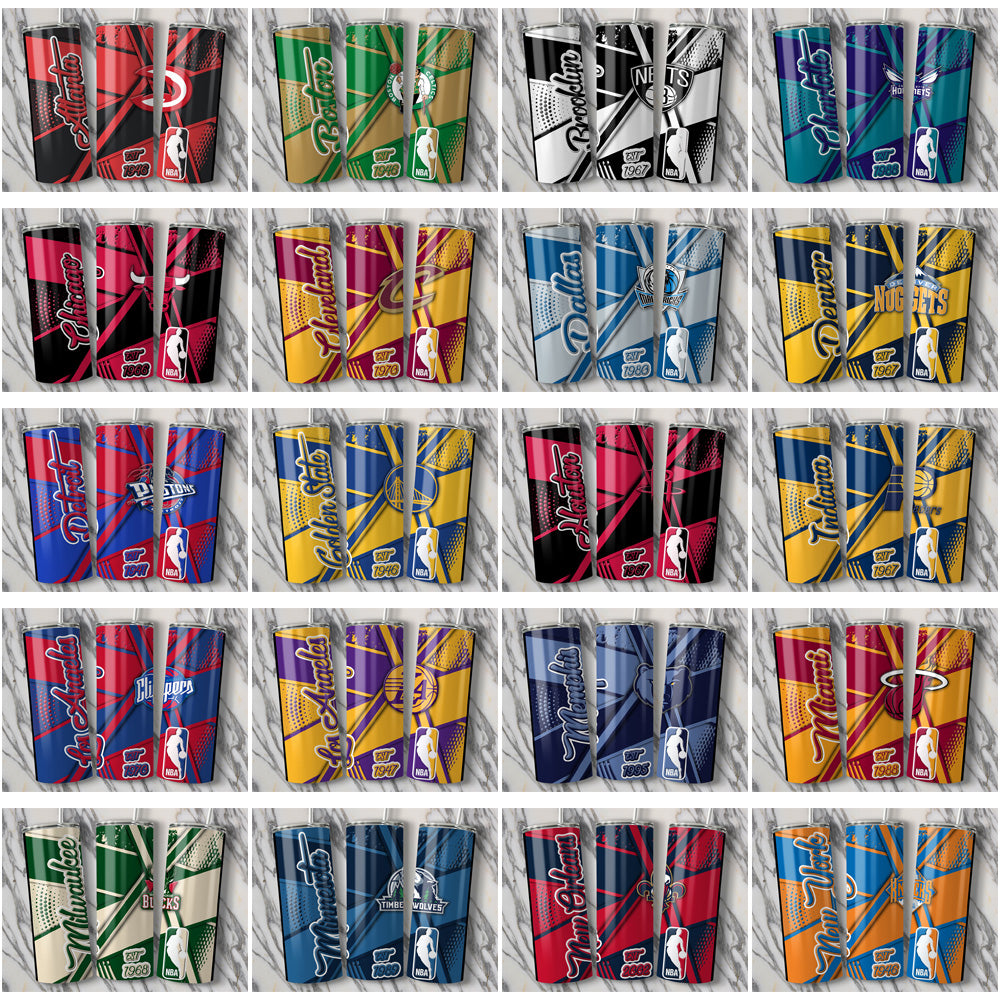 30 Basketball Team Tumbler Wraps JPG Bundle - Instant Download
