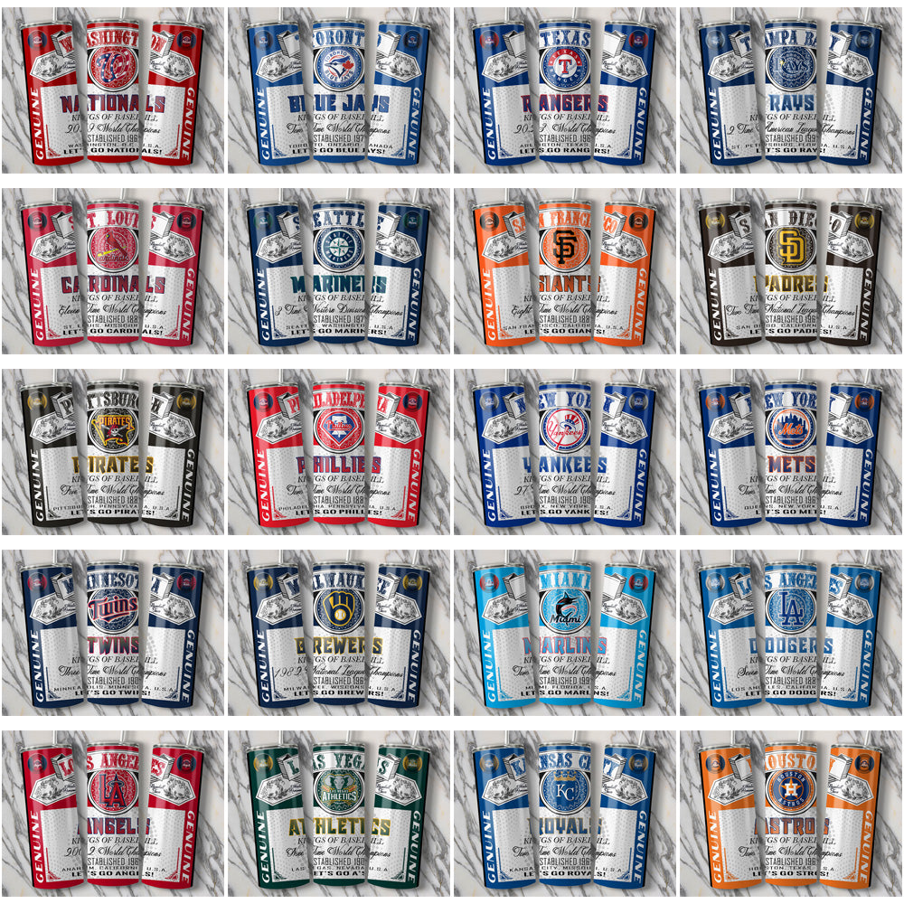 30 MLB Team Budweiser Tumbler Wraps JPG Bundle - Instant Download
