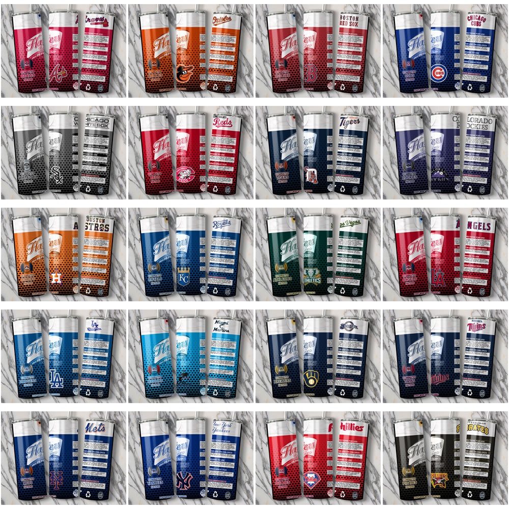 30 MLB Team Tumbler Wraps: Haters Gonna Hate (JPG Bundle)
